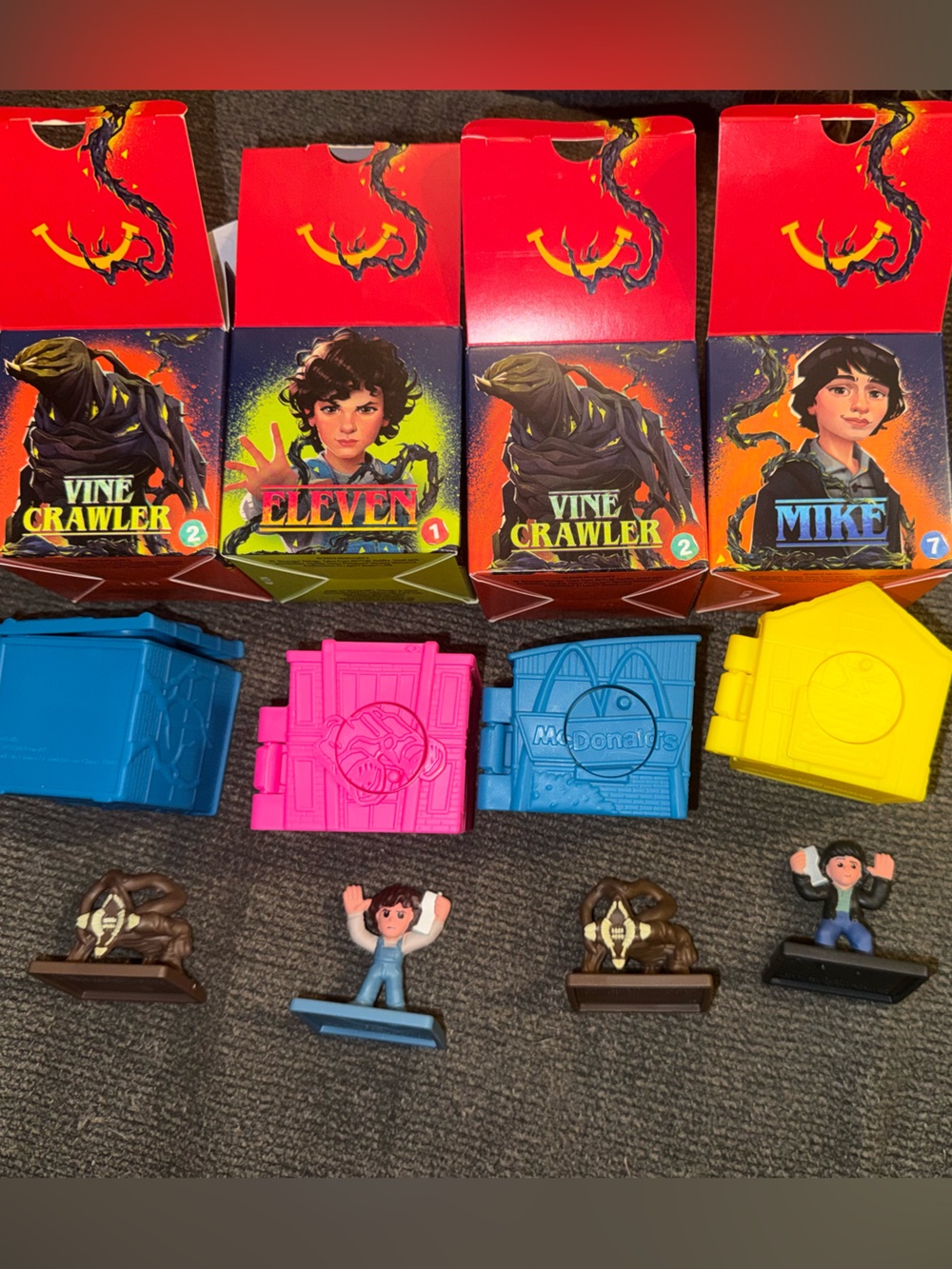 McDonald's Stranger Things Mini Figures & Cases